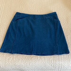 Classic Dark Blue Denim Mini Skirt